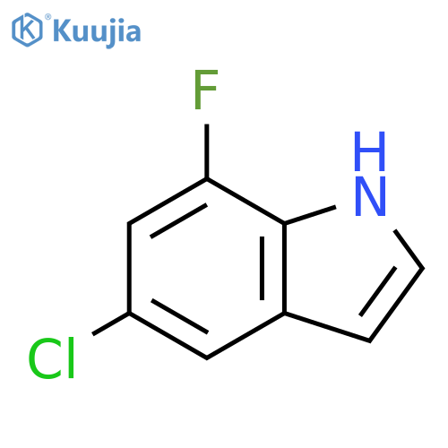 5-chloro-7-fluoro-1H-indole structure