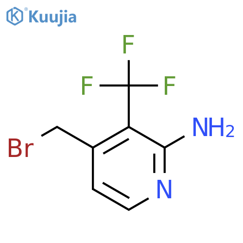 2-Amino-4-bromomethyl-3-(trifluoromethyl)pyridine structure