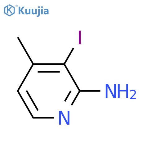 3-Iodo-4-methyl-pyridin-2-ylamine structure