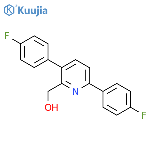 3,6-Bis(4-fluorophenyl)pyridine-2-methanol structure