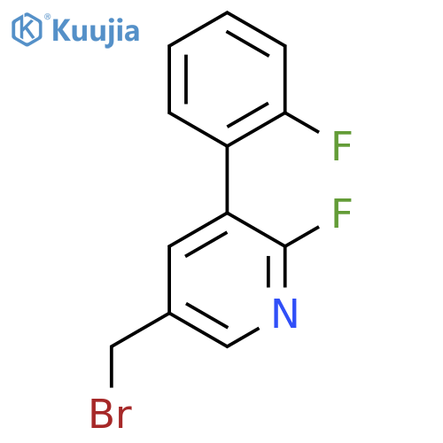 3-Bromomethyl-6-fluoro-5-(2-fluorophenyl)pyridine structure