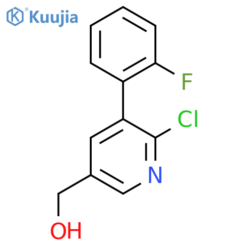 6-Chloro-5-(2-fluorophenyl)pyridine-3-methanol structure