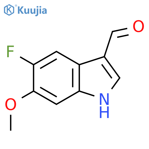 5-Fluoro-6-methoxy-1h-indole-3-carbaldehyde structure