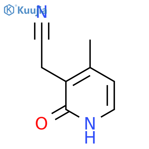 2-Hydroxy-4-methylpyridine-3-acetonitrile structure