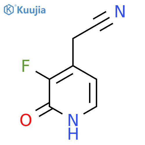3-Fluoro-2-hydroxypyridine-4-acetonitrile structure