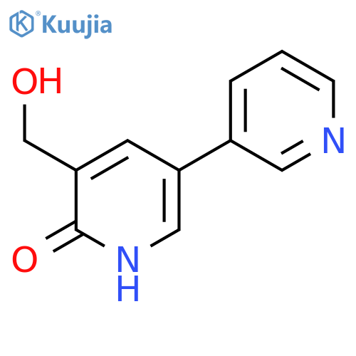 2-Hydroxy-5-(pyridin-3-yl)pyridine-3-methanol structure
