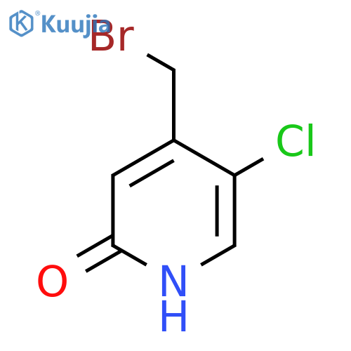 4-Bromomethyl-5-chloro-2-hydroxypyridine structure