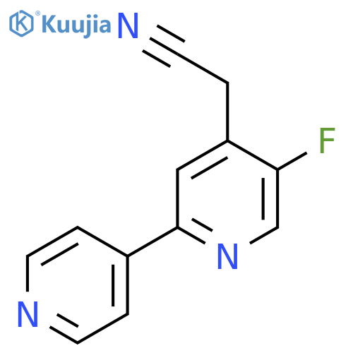 5-Fluoro-2-(pyridin-4-yl)pyridine-4-acetonitrile structure