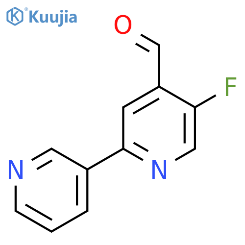 5-Fluoro-2-(pyridin-3-yl)isonicotinaldehyde structure