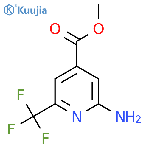 methyl 2-amino-6-(trifluoromethyl)pyridine-4-carboxylate structure