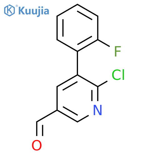 6-Chloro-5-(2-fluorophenyl)nicotinaldehyde structure