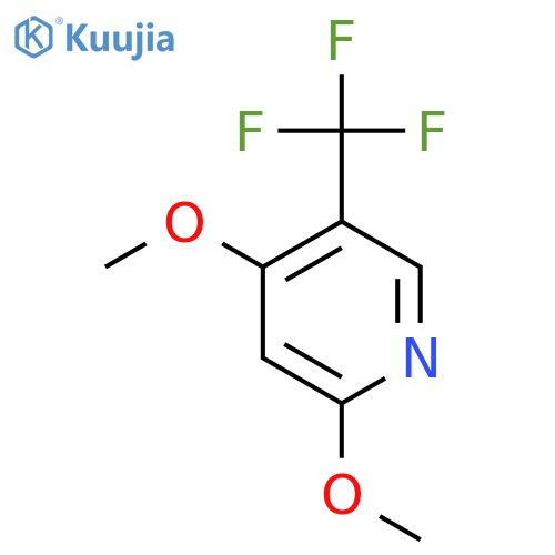 2,4-Dimethoxy-5-(trifluoromethyl)pyridine structure