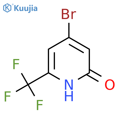 4-Bromo-2-hydroxy-6-(trifluoromethyl)pyridine structure