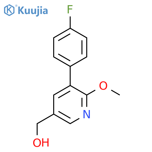 COc1ncc(CO)cc1-c1ccc(F)cc1 structure