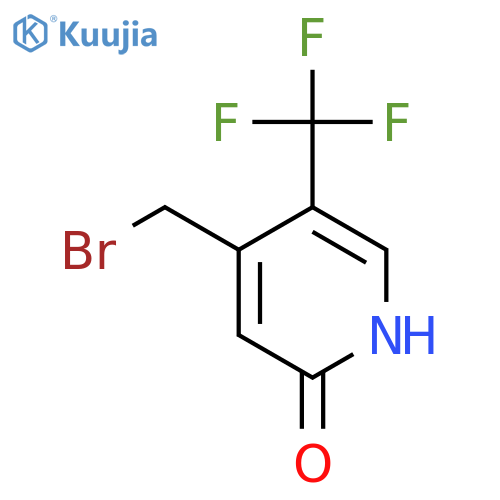 4-Bromomethyl-2-hydroxy-5-(trifluoromethyl)pyridine structure