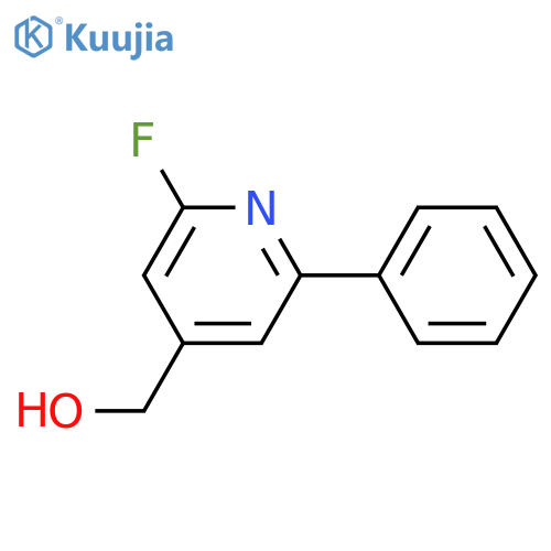 6-Fluoro-2-phenylpyridine-4-methanol structure
