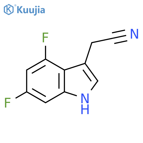2-(4,6-Difluoro-1H-indol-3-yl)acetonitrile structure