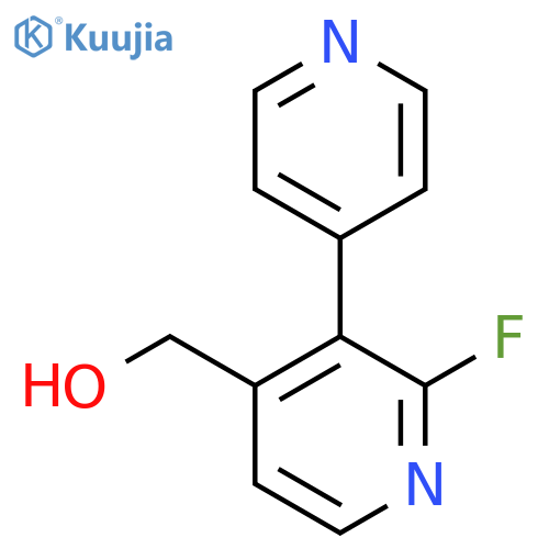 2-Fluoro-3-(pyridin-4-yl)pyridine-4-methanol structure