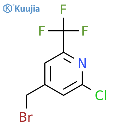 4-(Bromomethyl)-2-chloro-6-(trifluoromethyl)pyridine structure