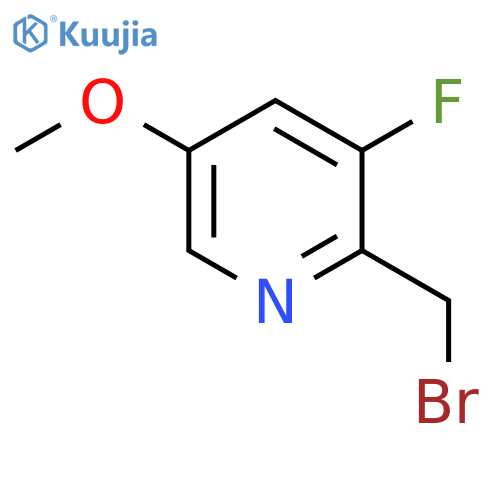 2-Bromomethyl-3-fluoro-5-methoxypyridine structure