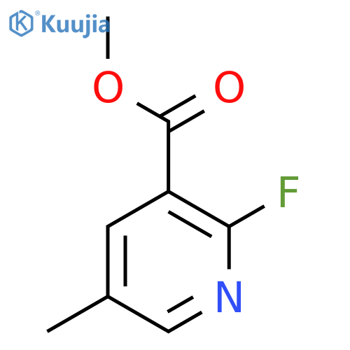 Methyl 2-fluoro-5-methylpyridine-3-carboxylate structure