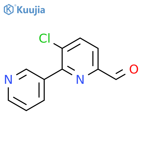 5-Chloro-6-(pyridin-3-yl)picolinaldehyde structure