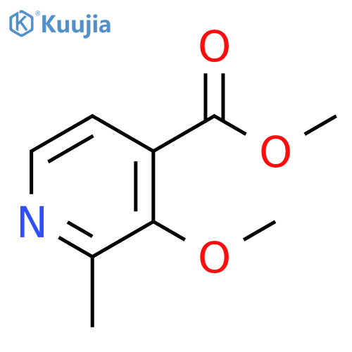 Methyl 3-methoxy-2-methyl-4-pyridinecarboxylate structure