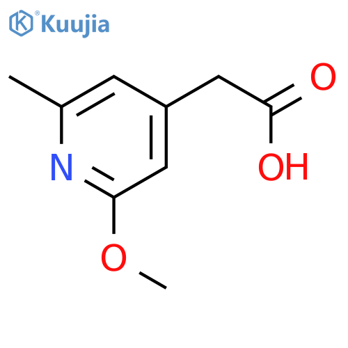 2-(2-methoxy-6-methylpyridin-4-yl)acetic acid structure