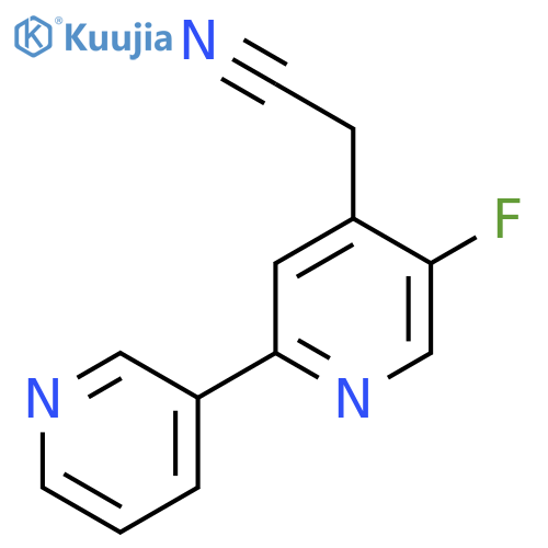 5-Fluoro-2-(pyridin-3-yl)pyridine-4-acetonitrile structure