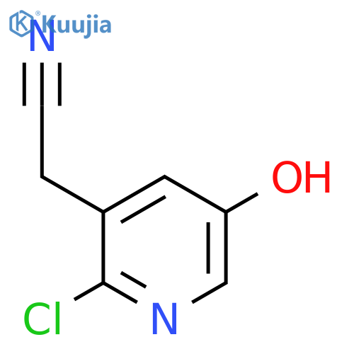 2-Chloro-5-hydroxypyridine-3-acetonitrile structure
