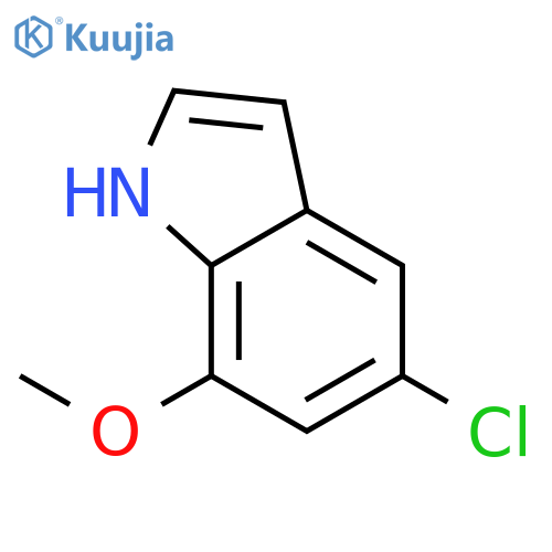 5-chloro-7-methoxy-1H-indole structure