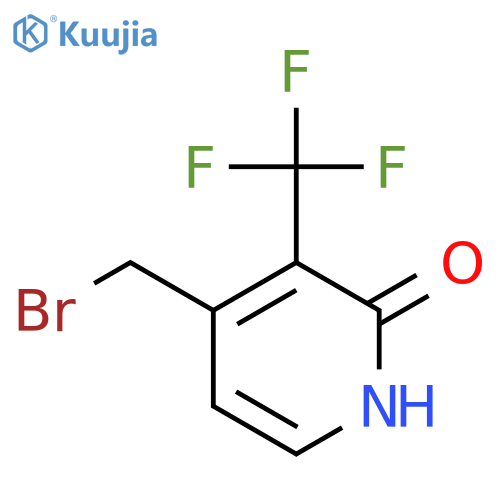 4-Bromomethyl-2-hydroxy-3-(trifluoromethyl)pyridine structure