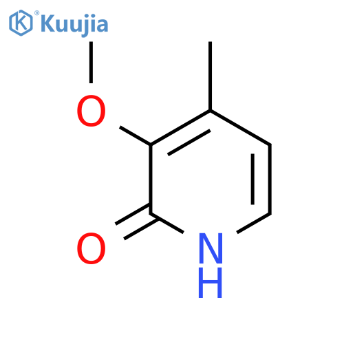 2-Hydroxy-3-methoxy-4-methylpyridine structure