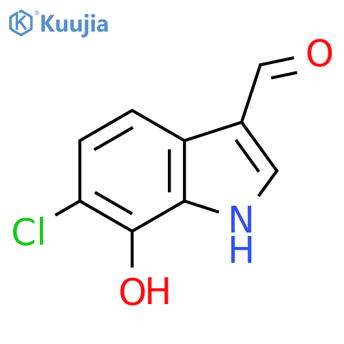6-Chloro-7-hydroxyindole-3-carboxaldehyde structure