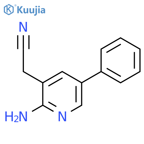 2-Amino-5-phenylpyridine-3-acetonitrile structure