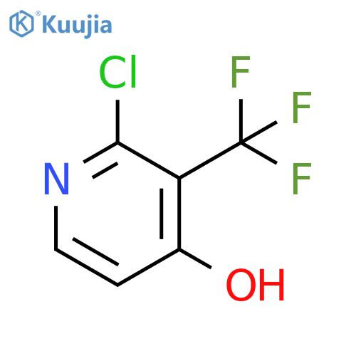 2-Chloro-4-hydroxy-3-(trifluoromethyl)pyridine structure