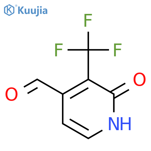 2-Hydroxy-3-(trifluoromethyl)isonicotinaldehyde structure