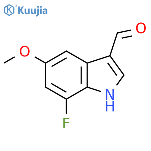 7-Fluoro-5-methoxy-1h-indole-3-carbaldehyde structure