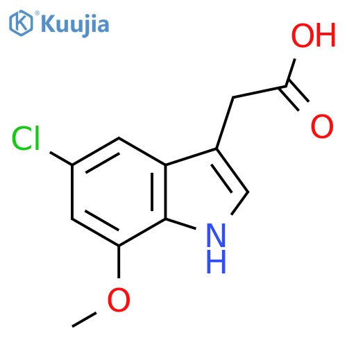 5-Chloro-7-methoxyindole-3-acetic acid structure