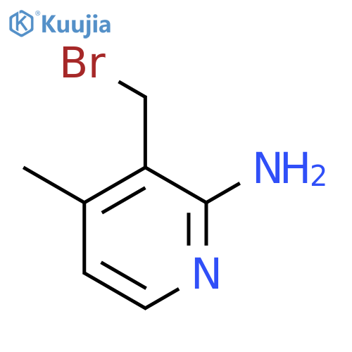 2-Amino-3-bromomethyl-4-methylpyridine structure