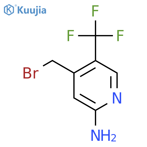 2-Amino-4-bromomethyl-5-(trifluoromethyl)pyridine structure