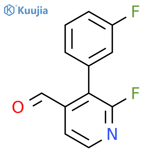 2-Fluoro-3-(3-fluorophenyl)isonicotinaldehyde structure