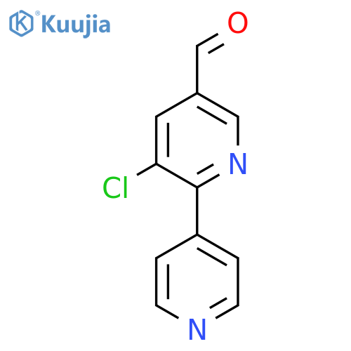 5-Chloro-6-(pyridin-4-yl)nicotinaldehyde structure
