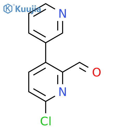 6-Chloro-3-(pyridin-3-yl)picolinaldehyde structure