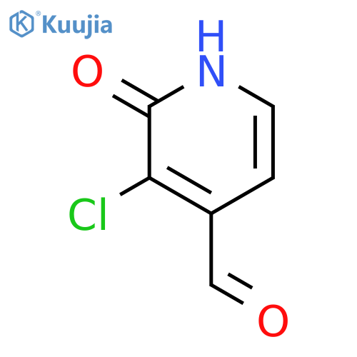 3-chloro-2-oxo-1H-pyridine-4-carbaldehyde structure