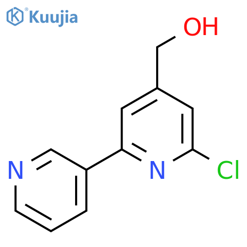 (2-Chloro-6-pyridin-3-ylpyridin-4-yl)methanol structure