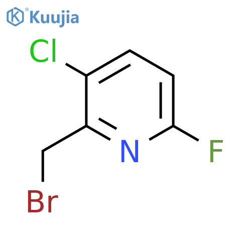 2-Bromomethyl-3-chloro-6-fluoropyridine structure