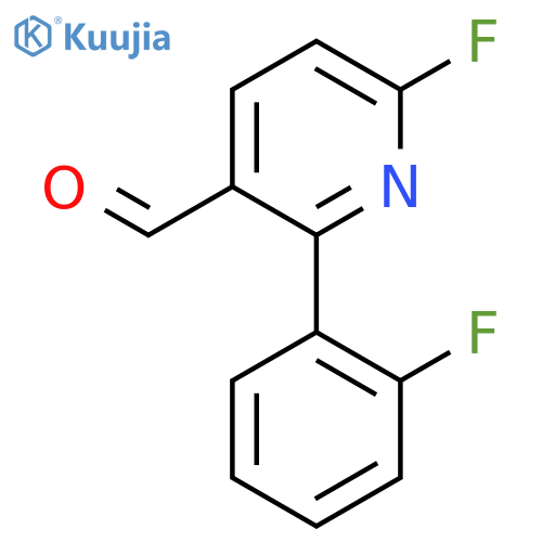 6-Fluoro-2-(2-fluorophenyl)nicotinaldehyde structure