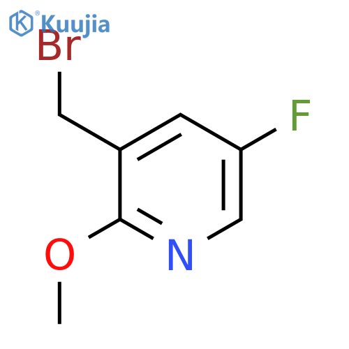 3-Bromomethyl-5-fluoro-2-methoxypyridine structure