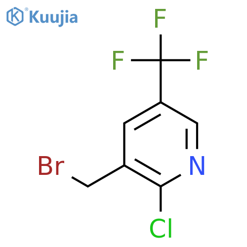 3-(bromomethyl)-2-chloro-5-(trifluoromethyl)pyridine structure